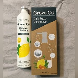 Grove Co. dish soap dispenser & dish soap